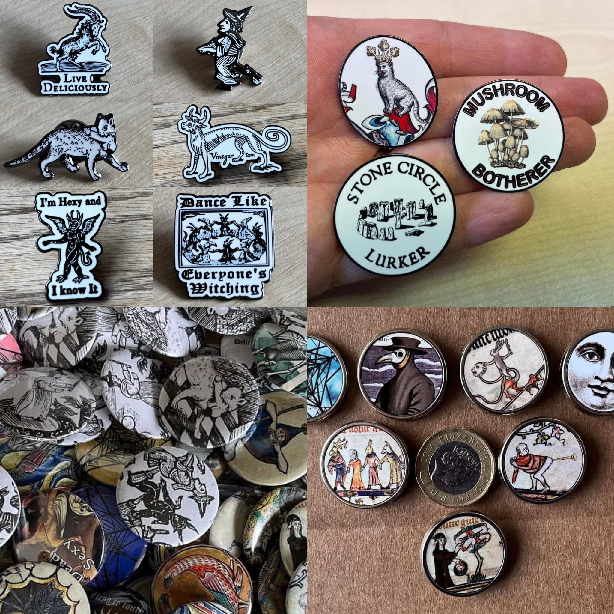 Lapel pins and Pin Back Buttons – TheHumFromTheHill