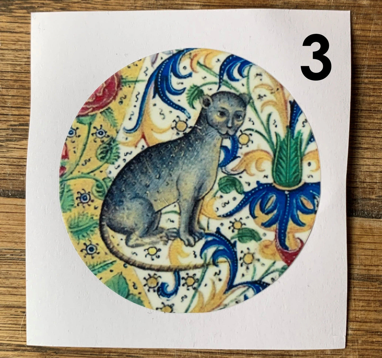 Medieval cat stickers