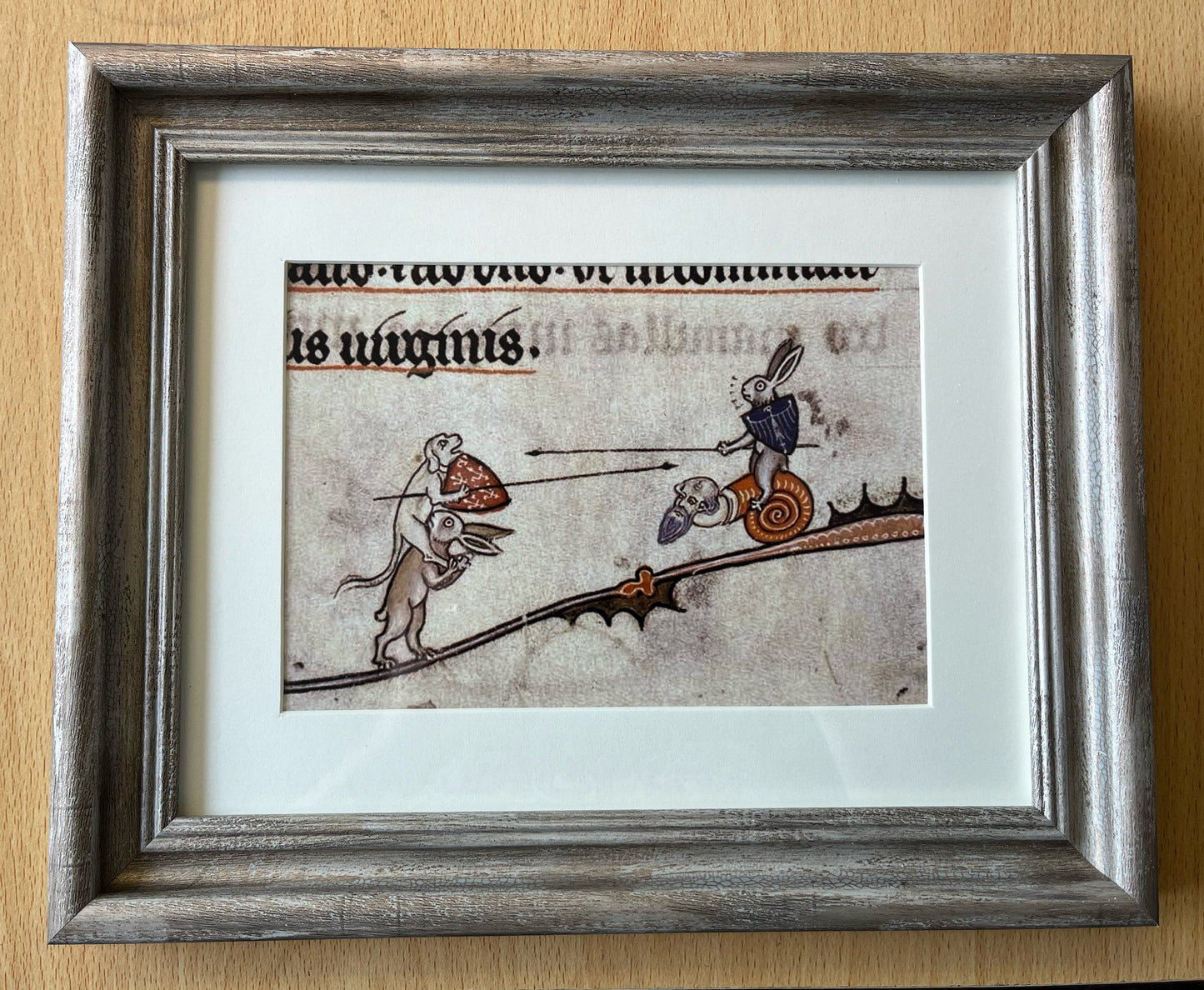 Duelling Rabbits Framed Print - Choose from 2 frame styles