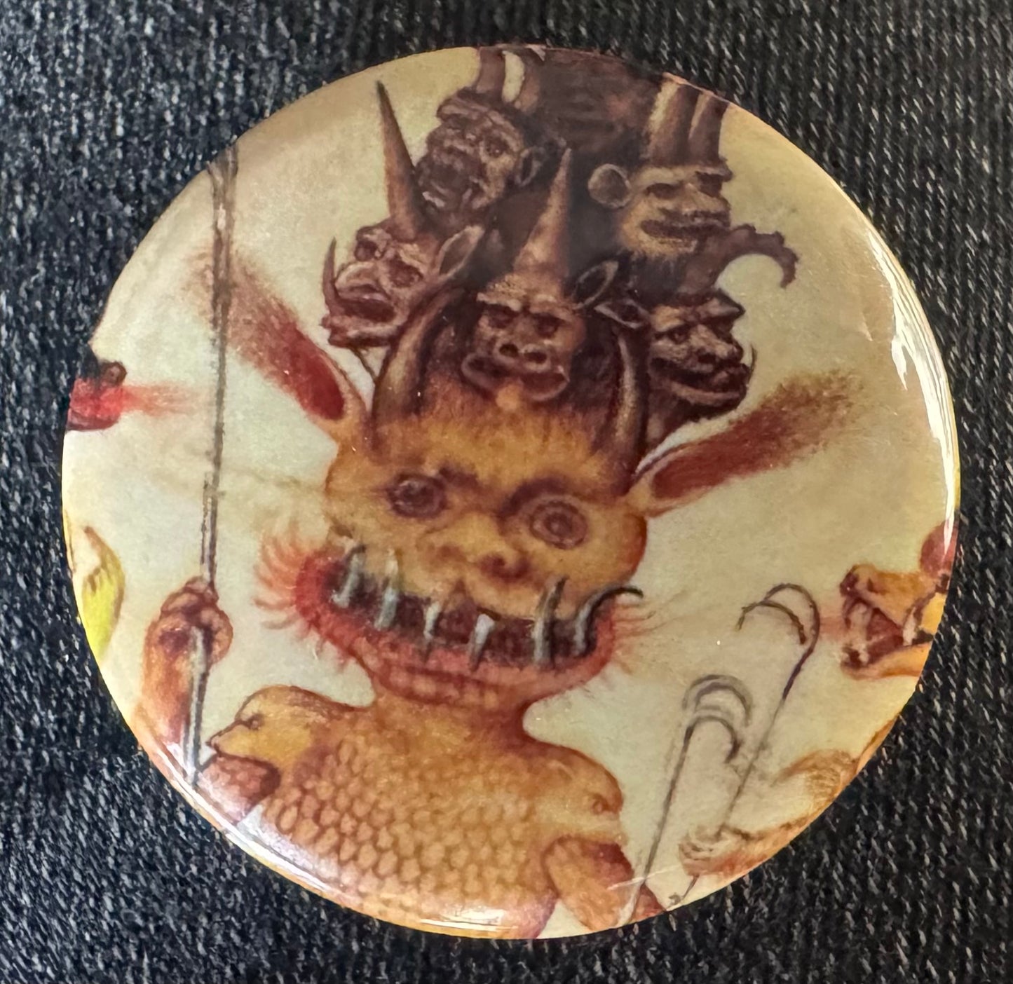 Demon Button Badges 32mm - Choose from 4 designs