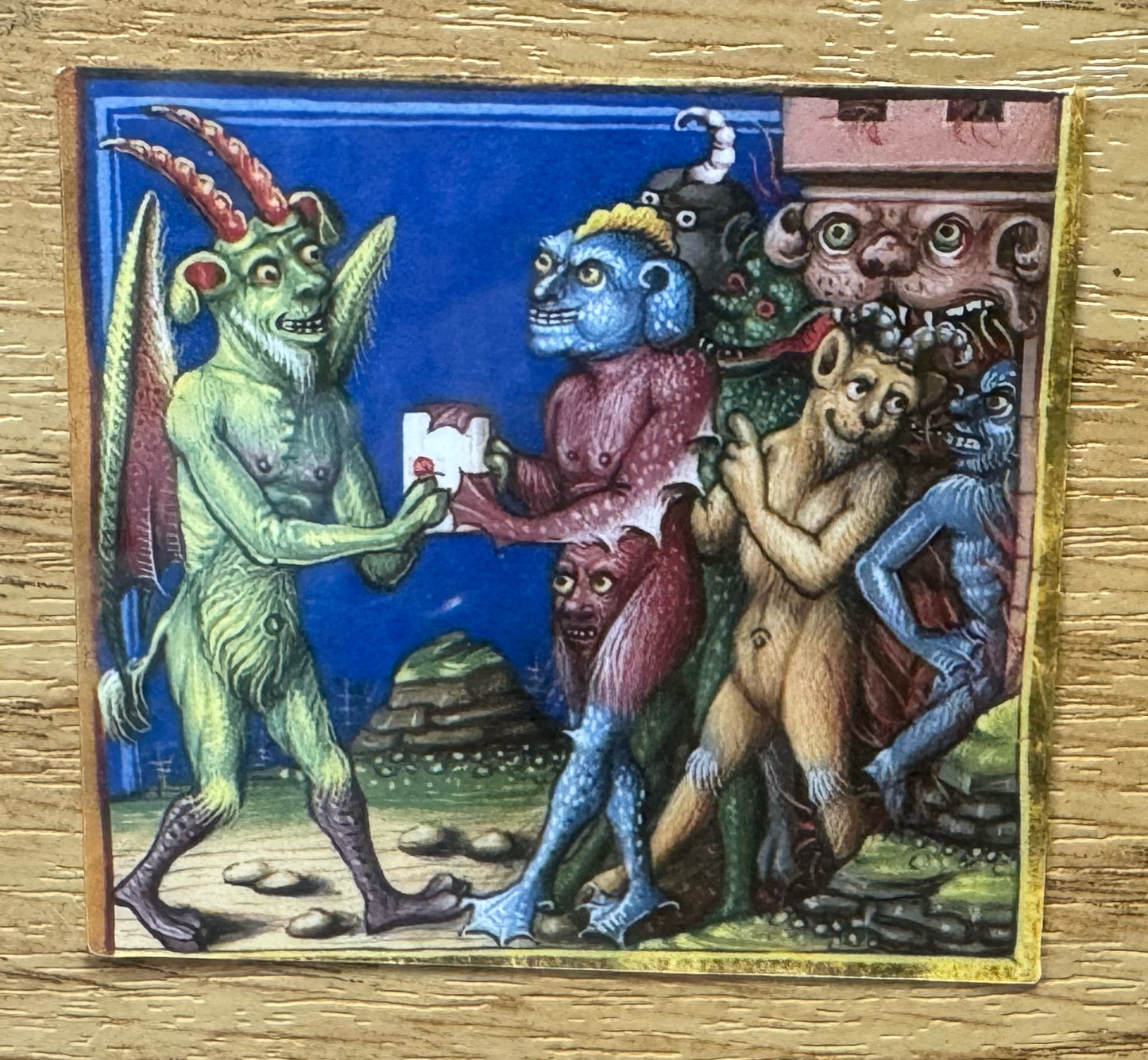 Medieval Demon Stickers - choose from 4 designs