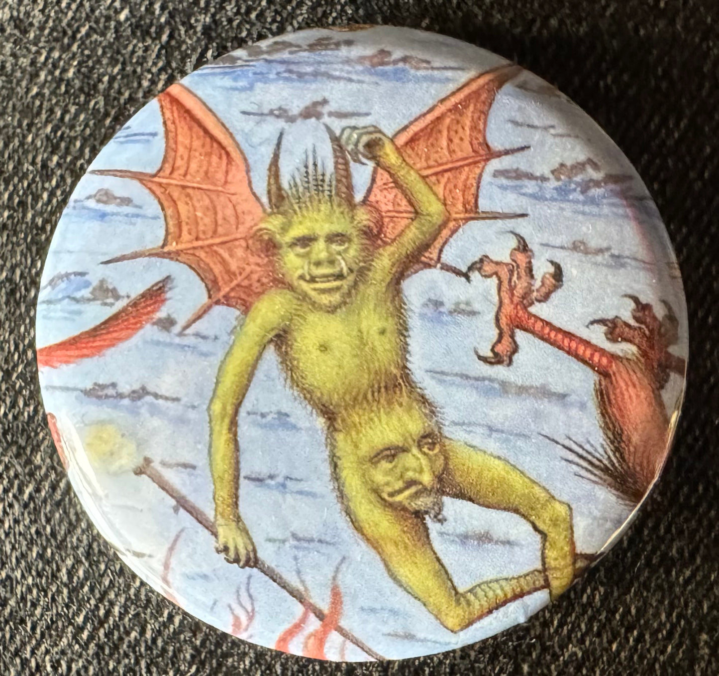 Demon Button Badges 32mm - Choose from 4 designs