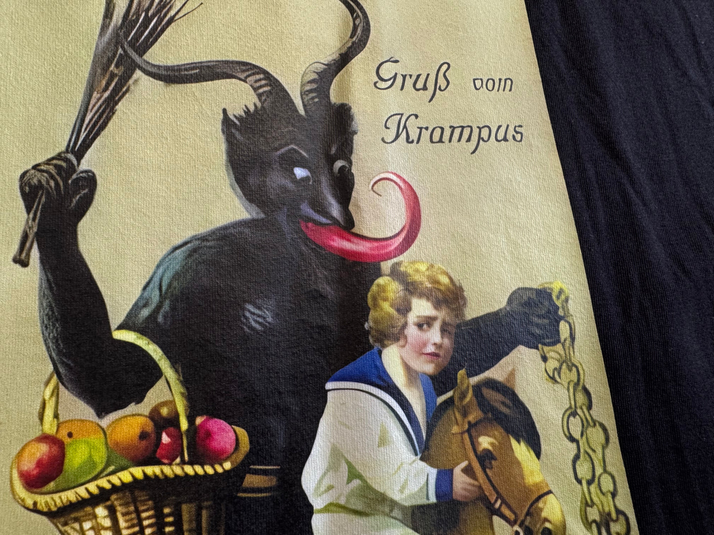 LADIES T Shirt - Krampus (rocking horse)