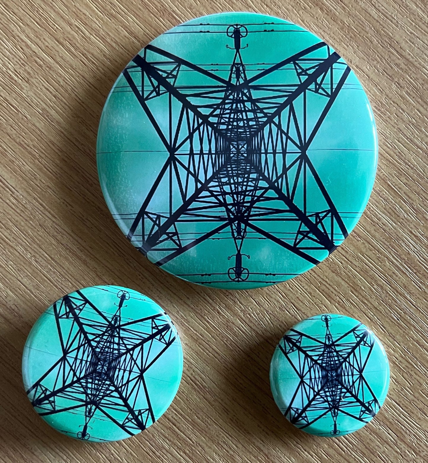 Pylon Badge - 32mm - choose from 4 colours