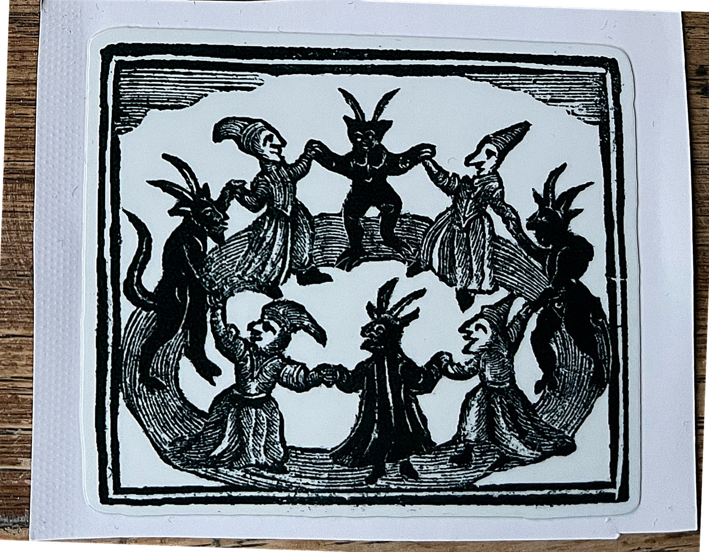 Woodcut witches Sticker - choose from various designs
