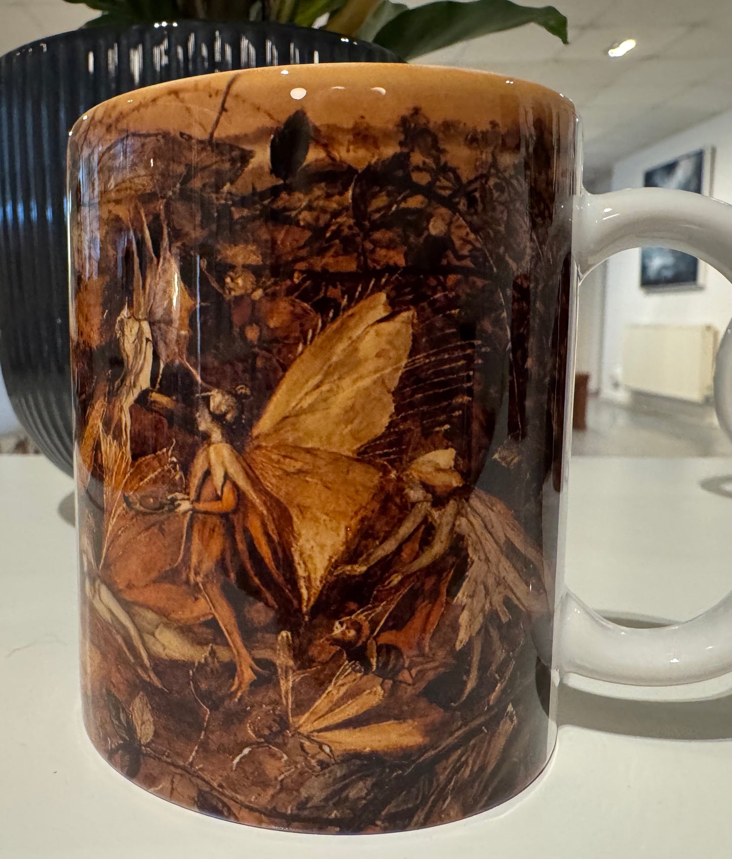 Rabbit amongst Fairies Mug by John Anster Fitzgerald