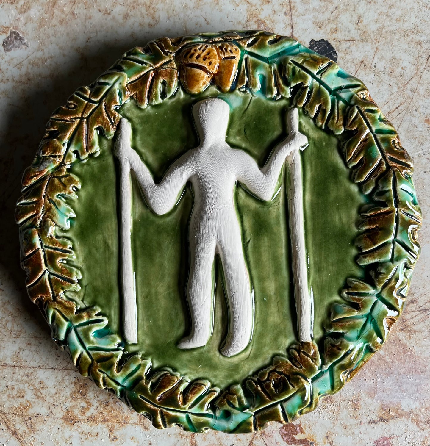 Long man of Wilmington wall plaque