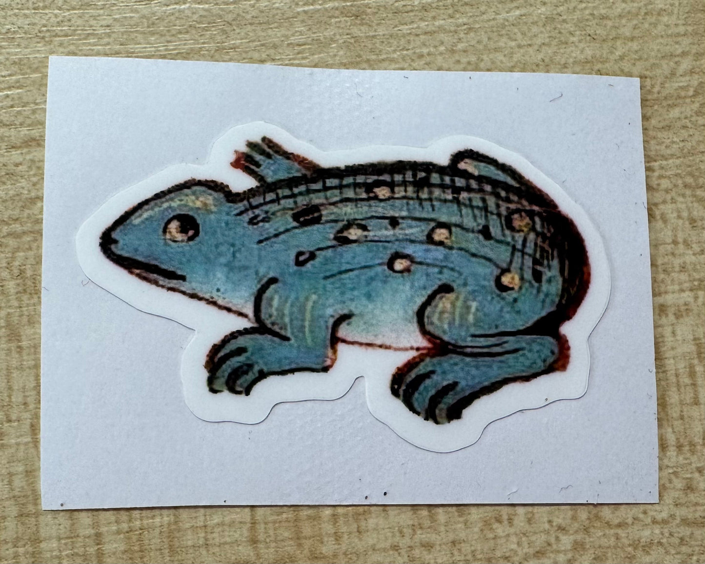 Medieval Frog Stickers - choose from 4 designs