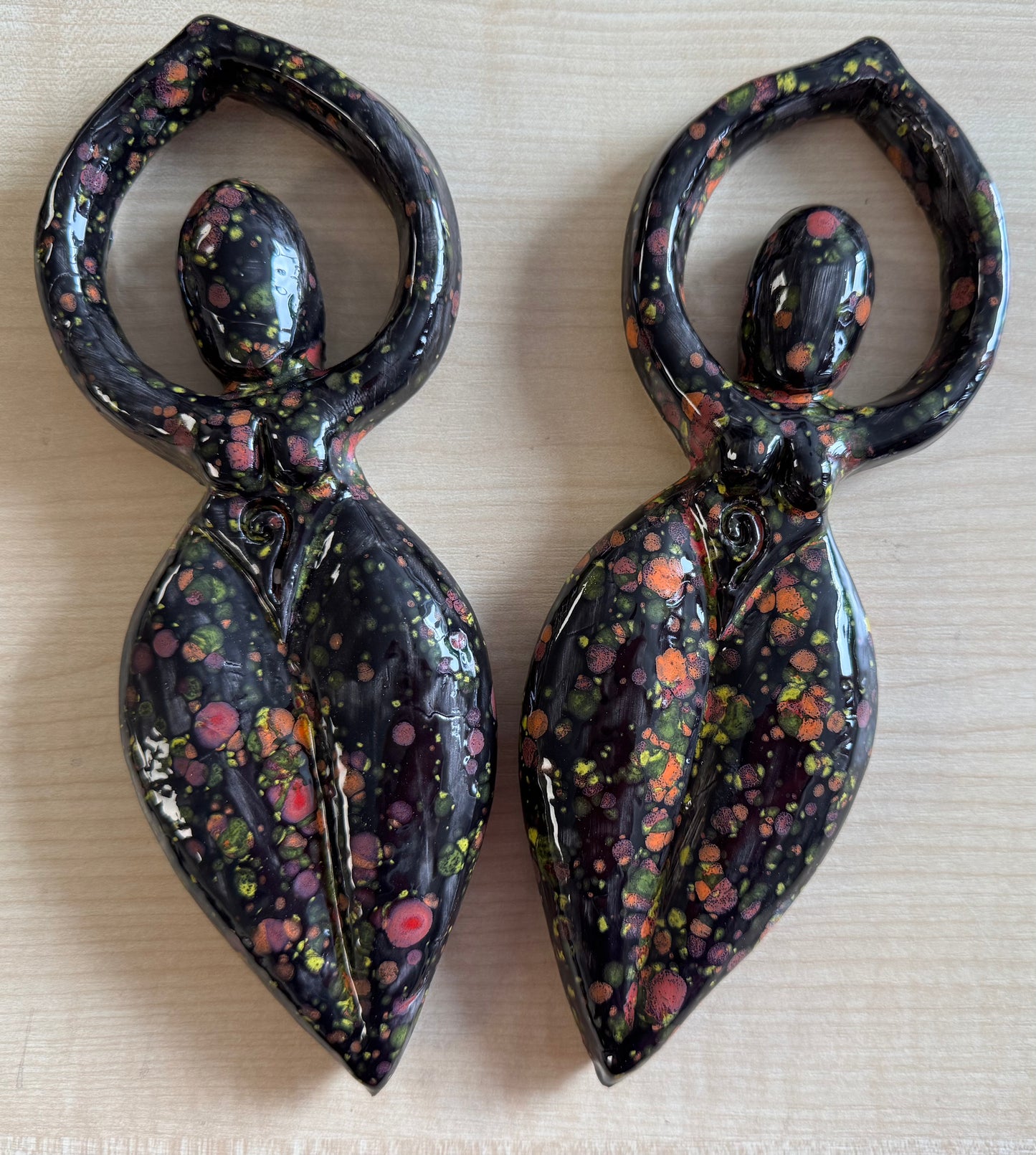 Goddess Wall Plaque - Cosmic glaze