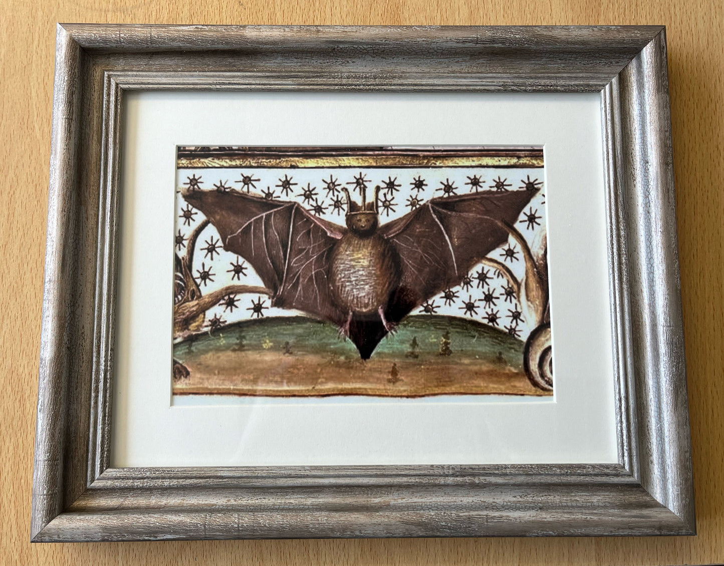 Crowned Bat Framed Print - Choose from 2 frame styles