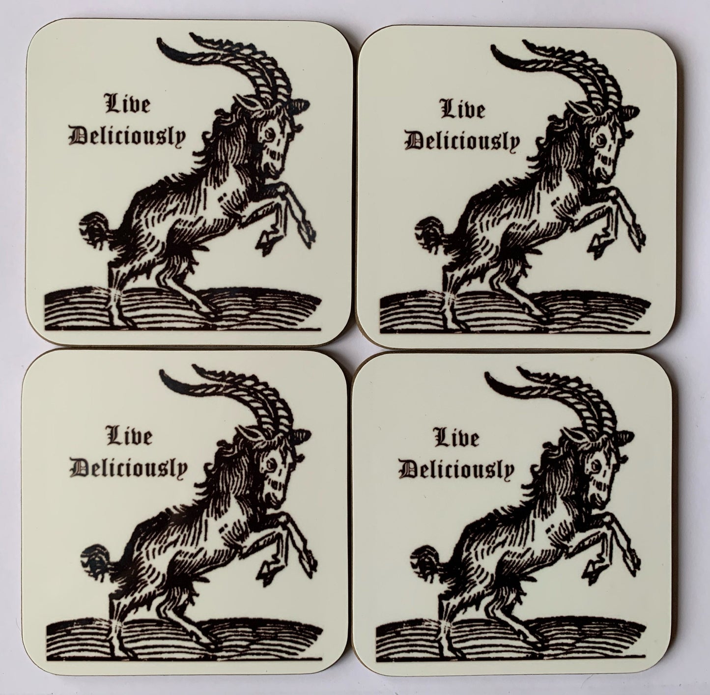 Black Phillip coasters - set of 4