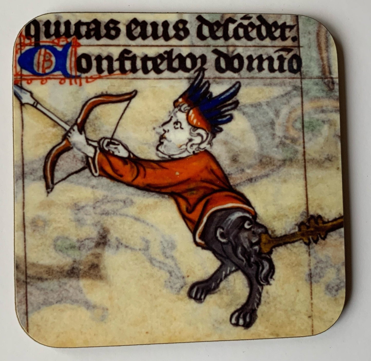 Medieval Butt Trumpet coasters - set of 4