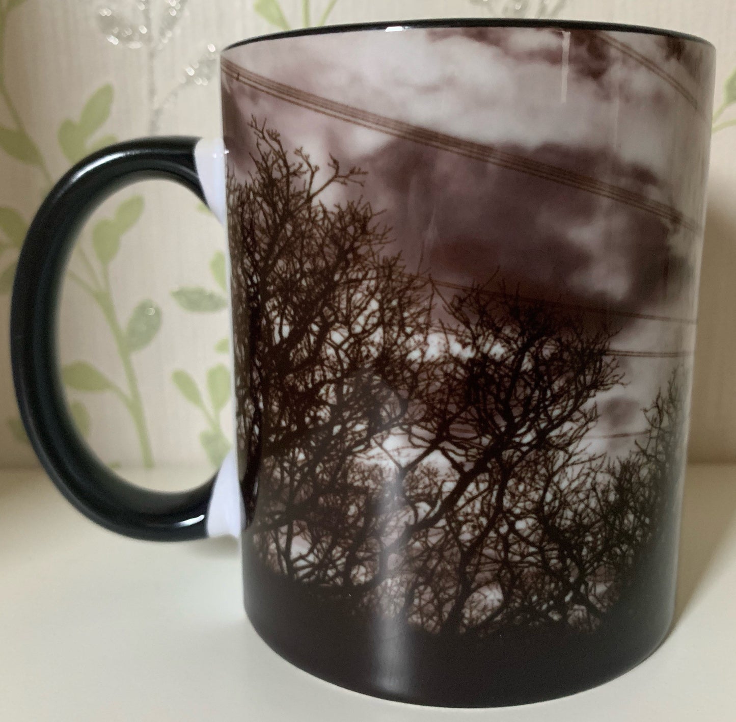 Pylon mug - black and white photograph