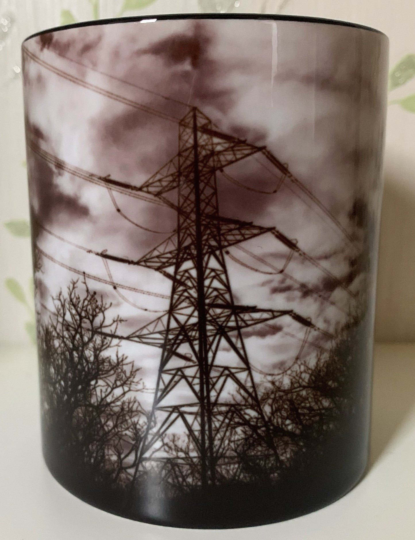 Pylon mug - black and white photograph