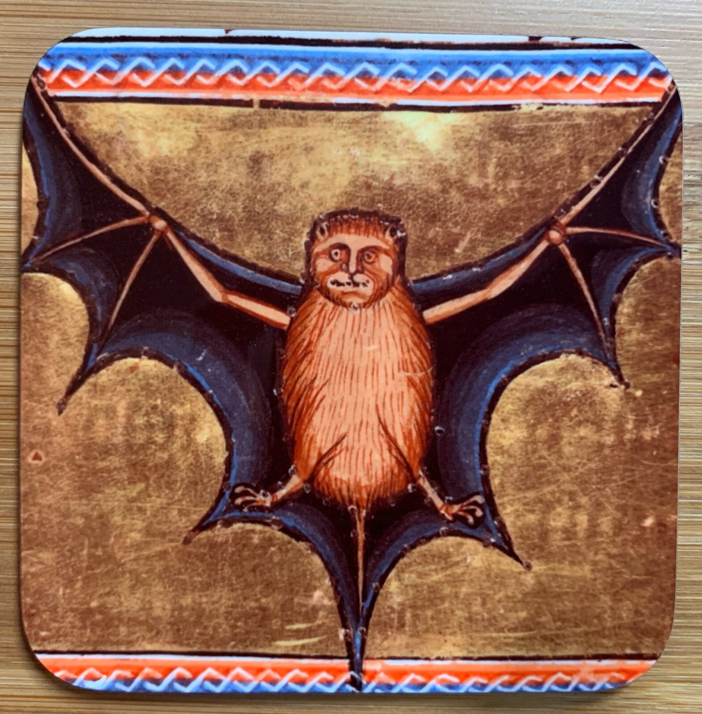 Medieval Bat coasters - set of 4