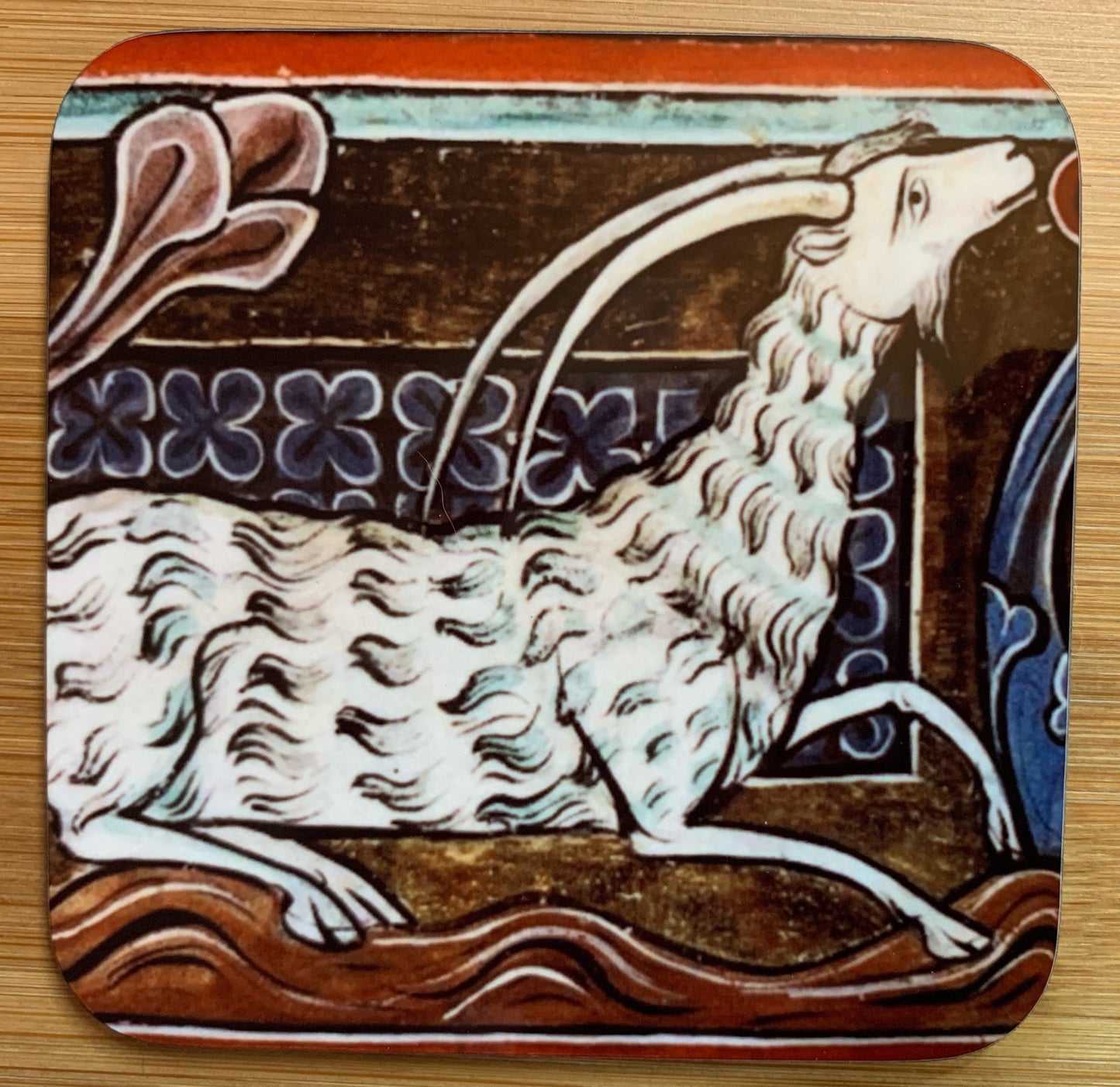 Medieval Goat coasters - set of 4