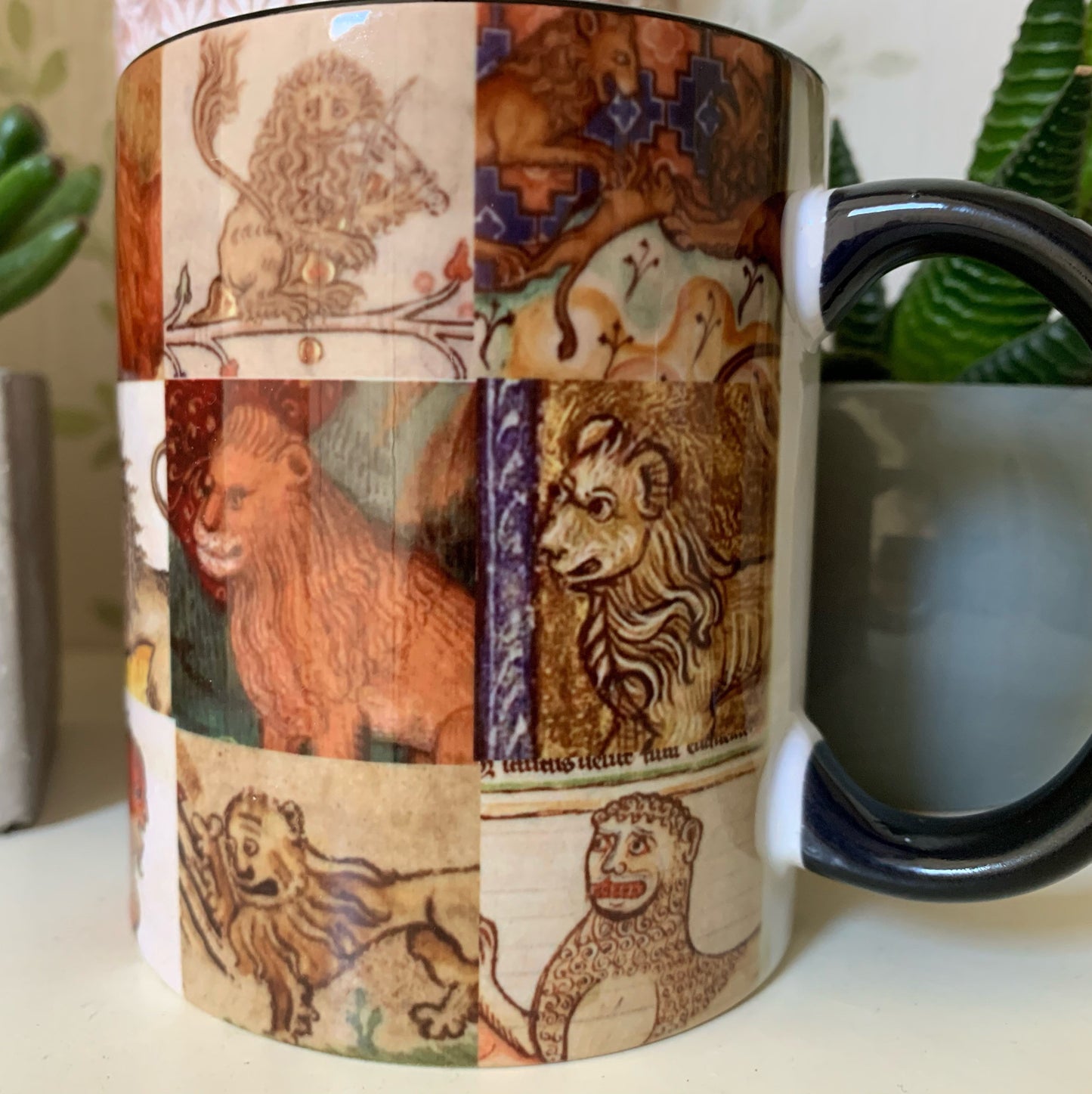 Majestic Lion Marginalia Mug