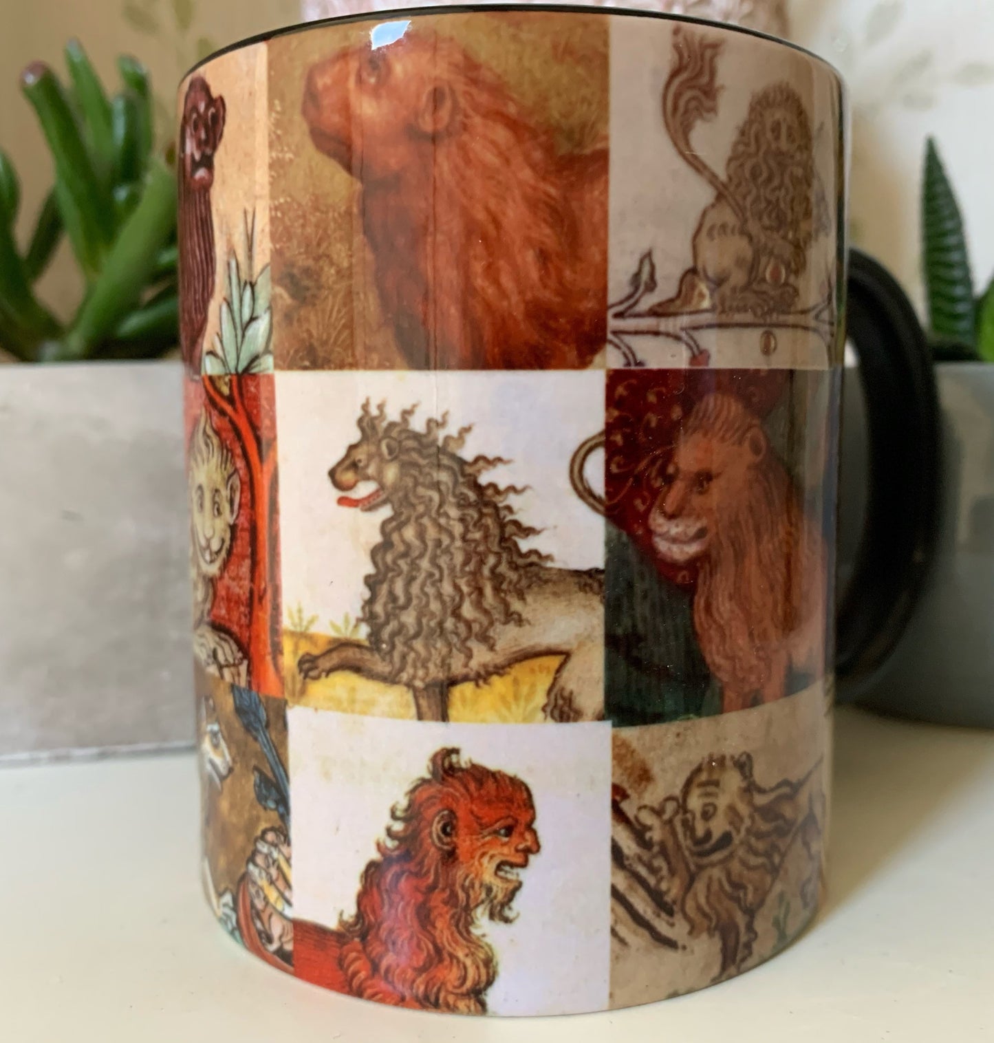 Majestic Lion Marginalia Mug