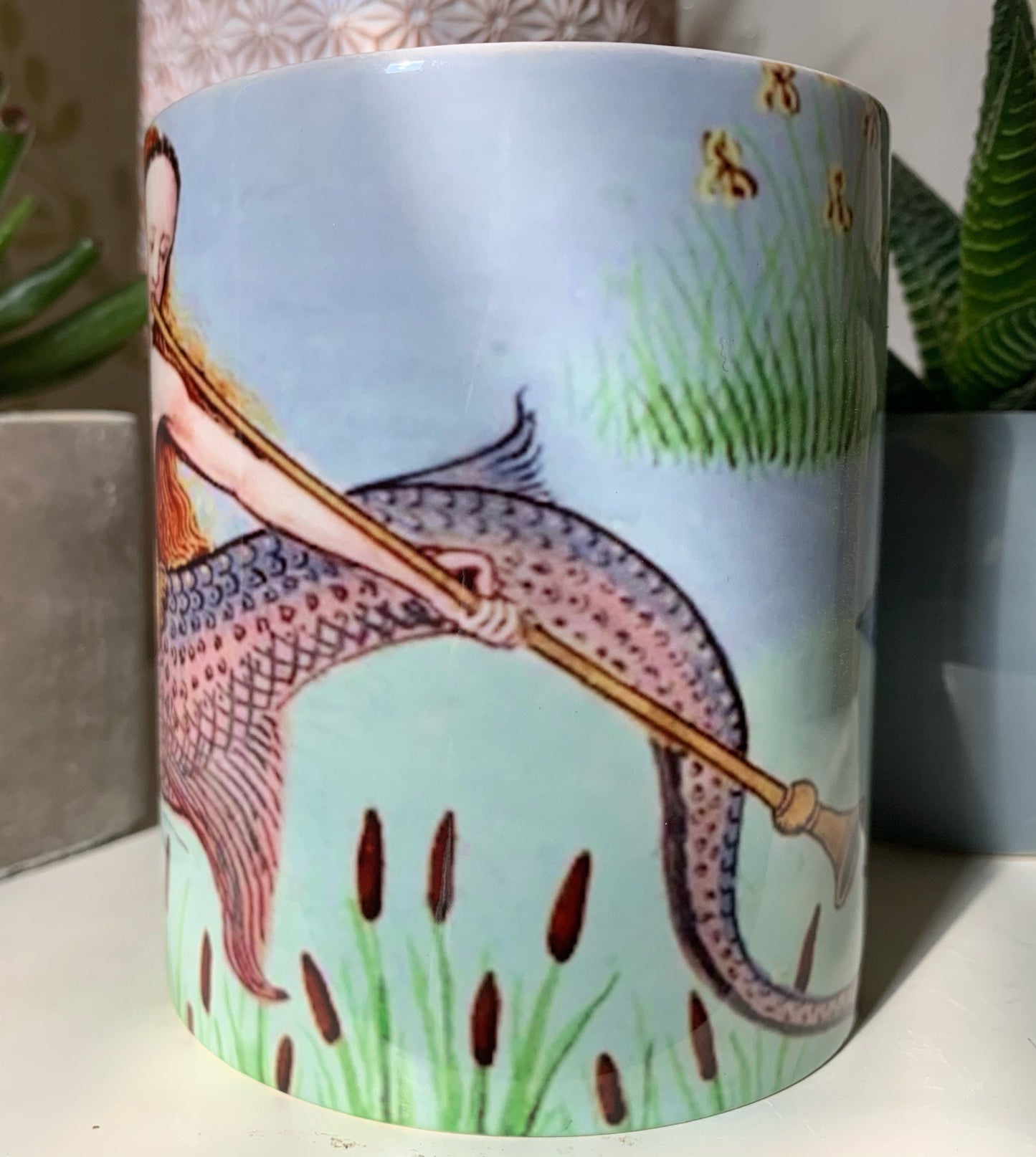 Medieval Mermaid Painting Mug