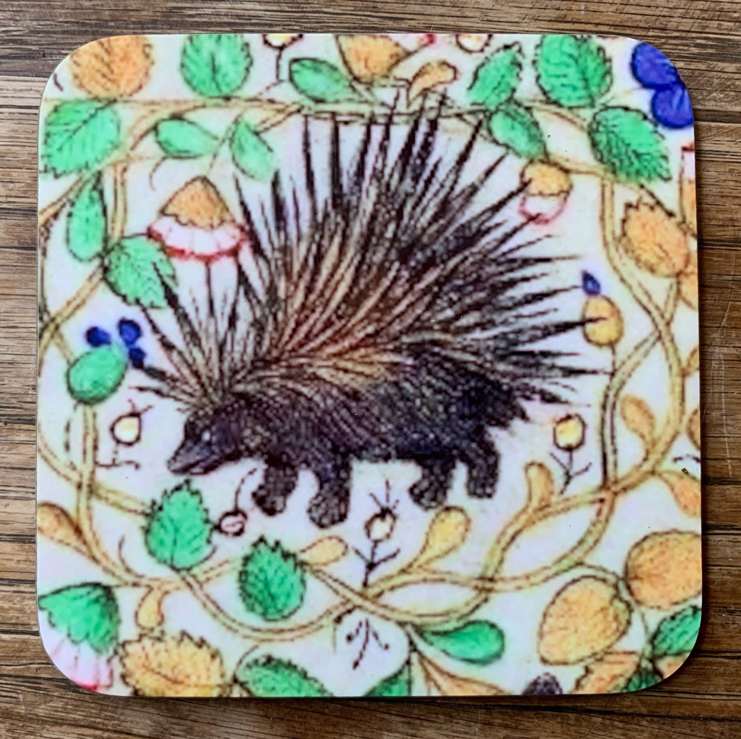 Medieval Hedgehog coasters - set of 4