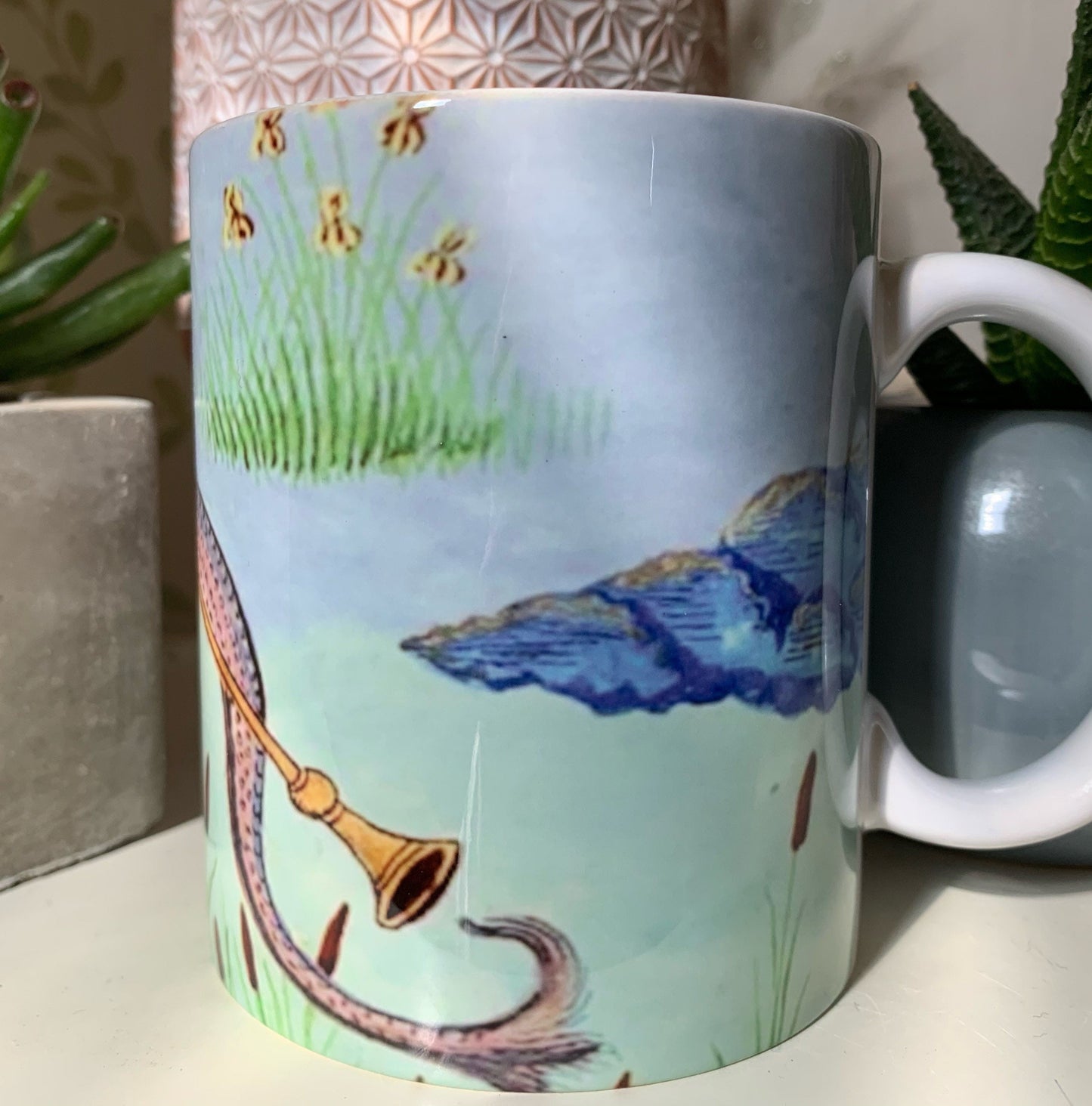 Medieval Mermaid Painting Mug