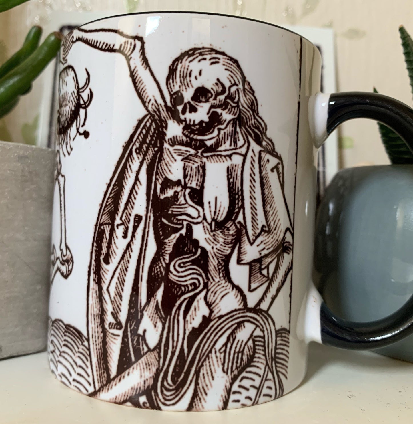 Medieval woodcut Dance of Death Mug