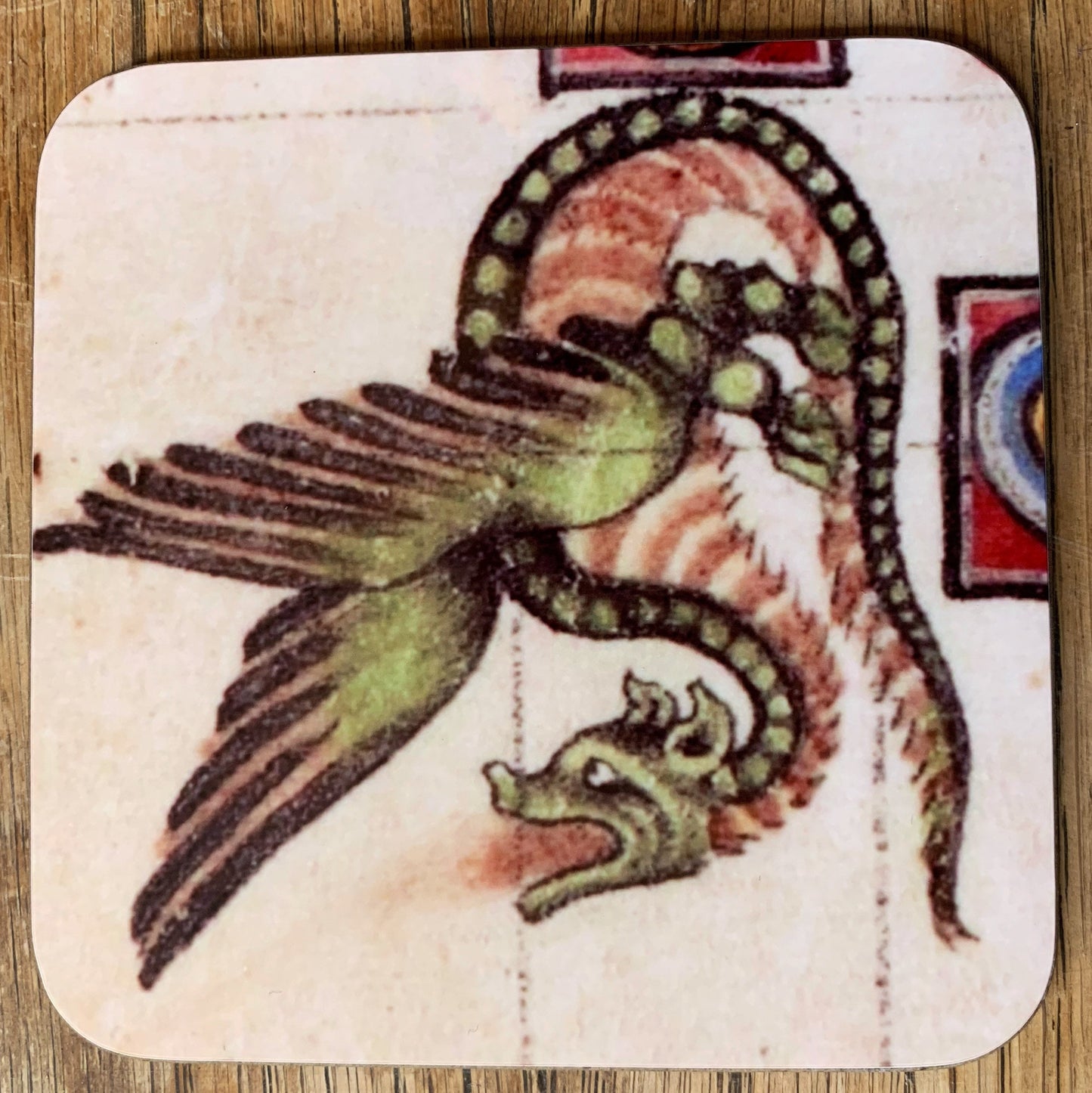 Medieval Dragon coasters - set of 4