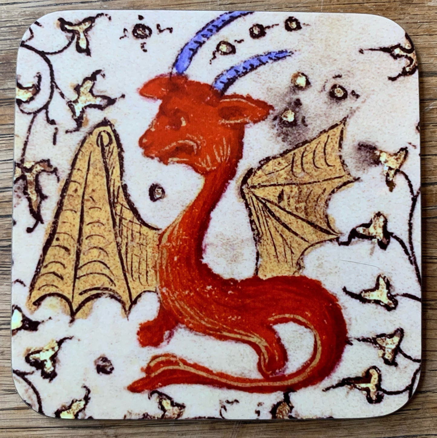 Medieval Dragon coasters - set of 4