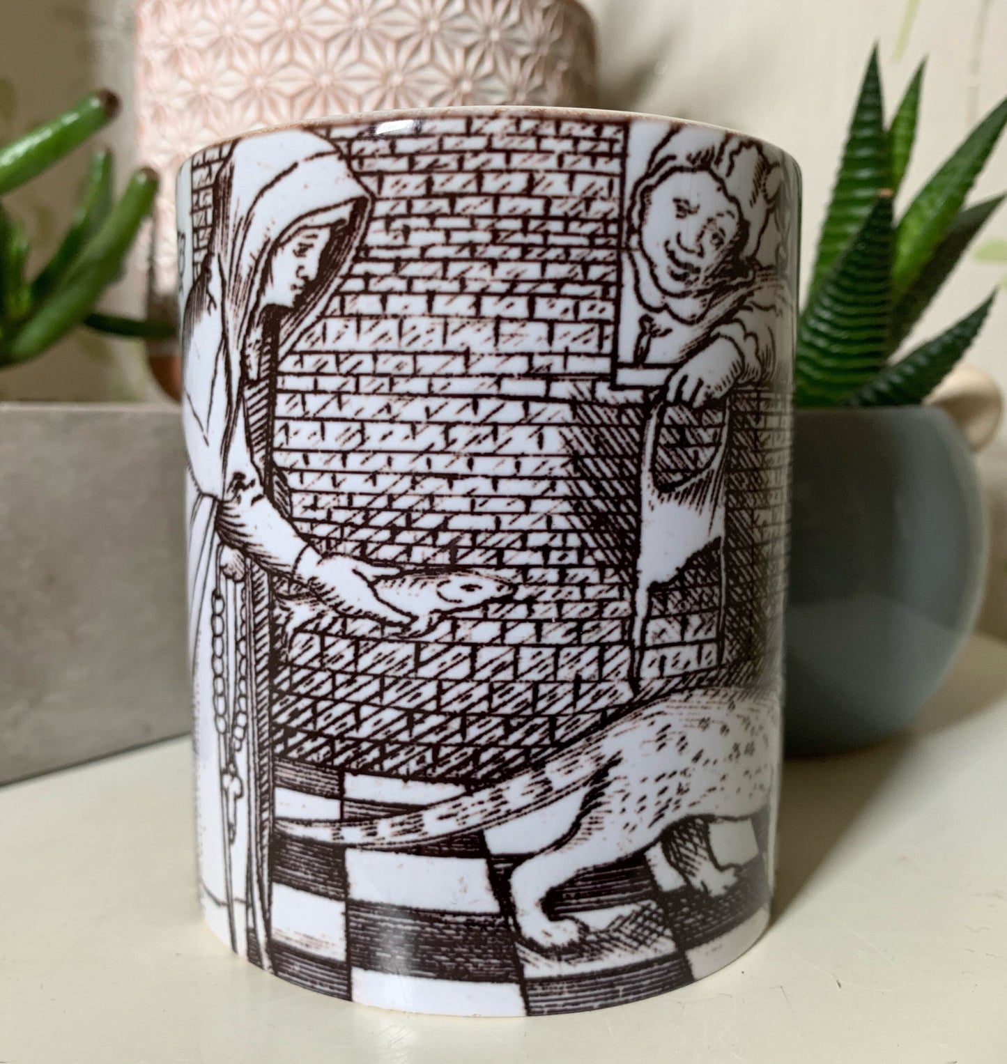 Medieval Penis Stealing Cat Mug