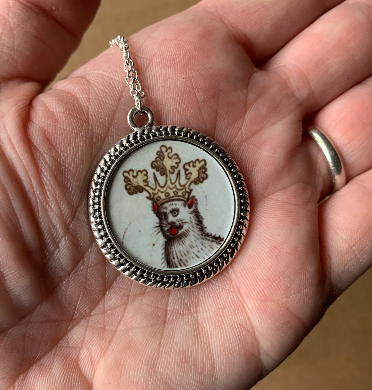 Medieval Cat Pendant