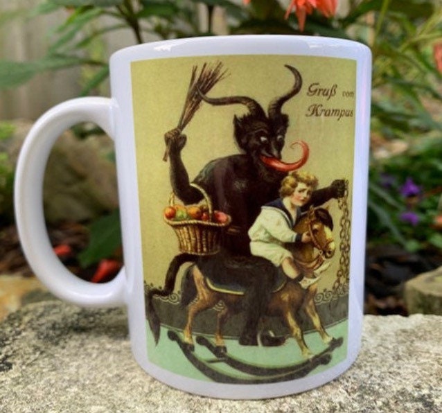 Krampus mug - rocking horse