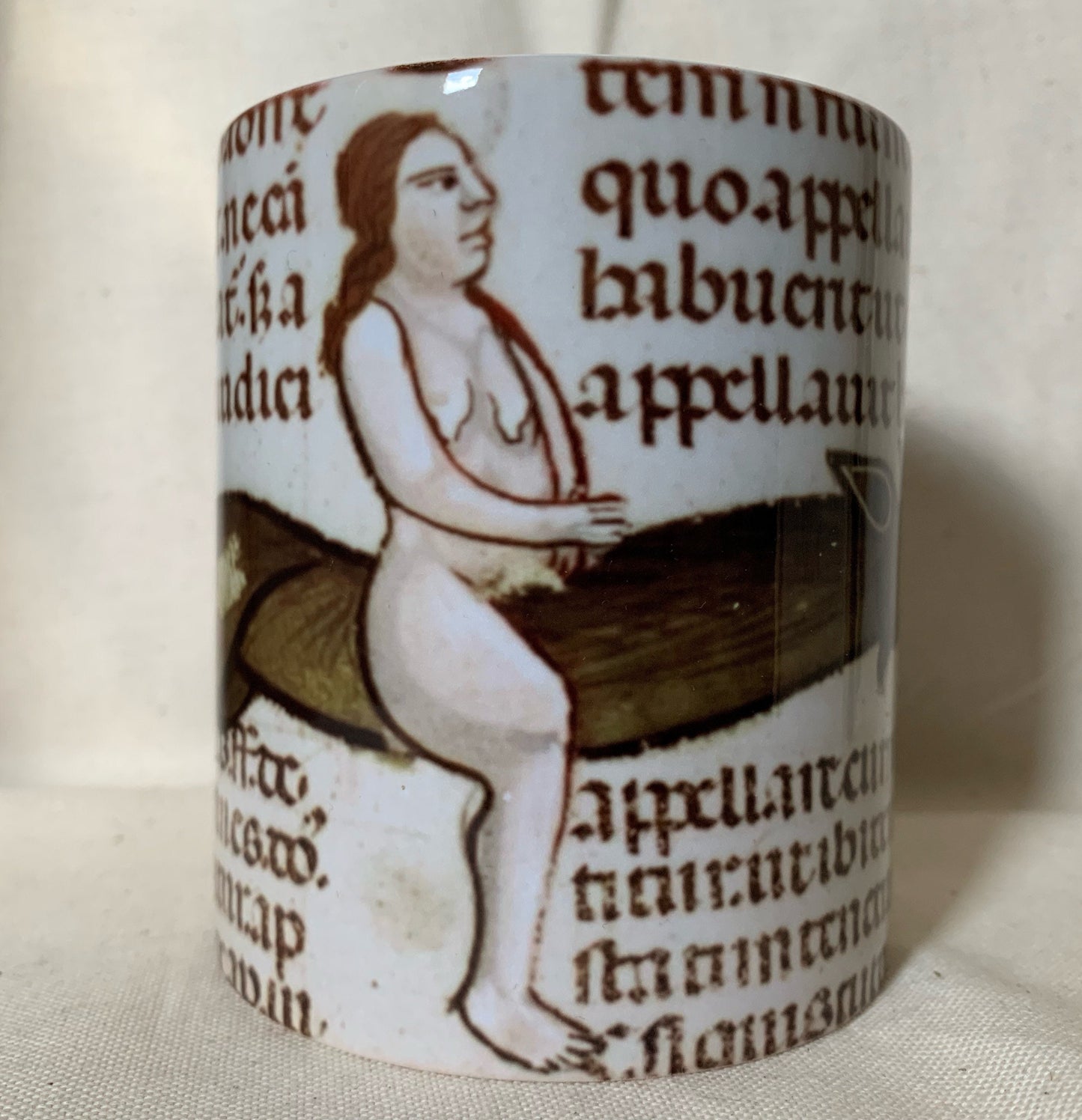 Flying Green Penis Riding Witch Mug