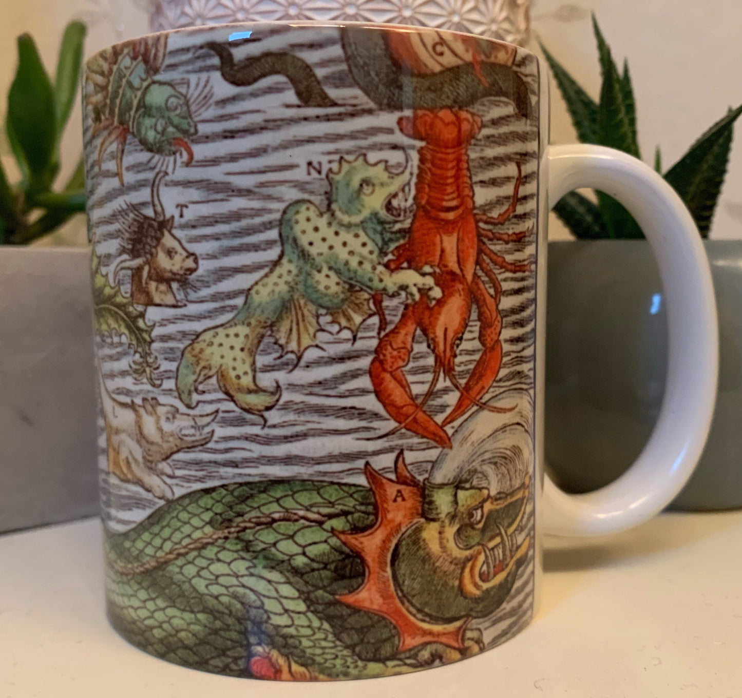 Medieval Sea Monster Mug