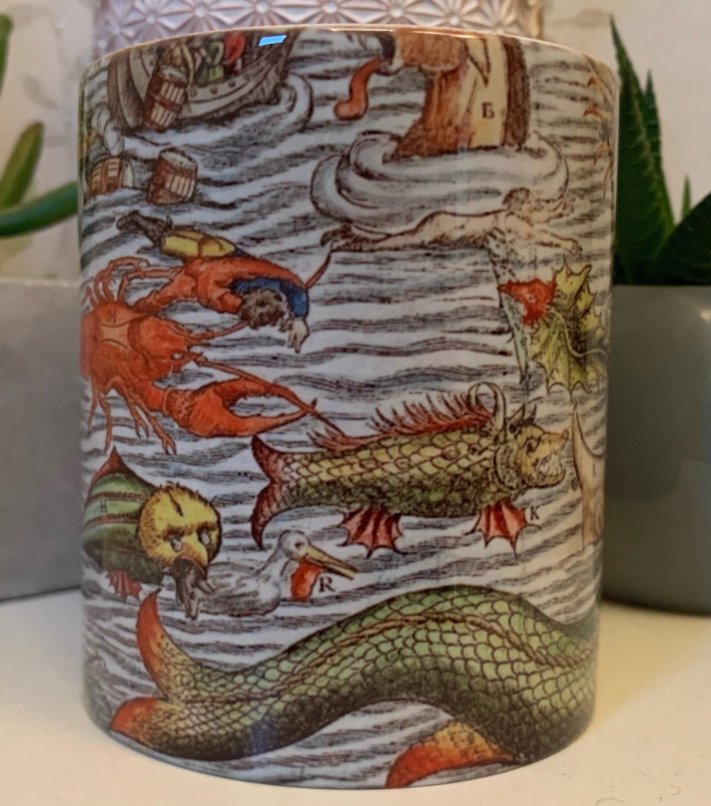 Medieval Sea Monster Mug