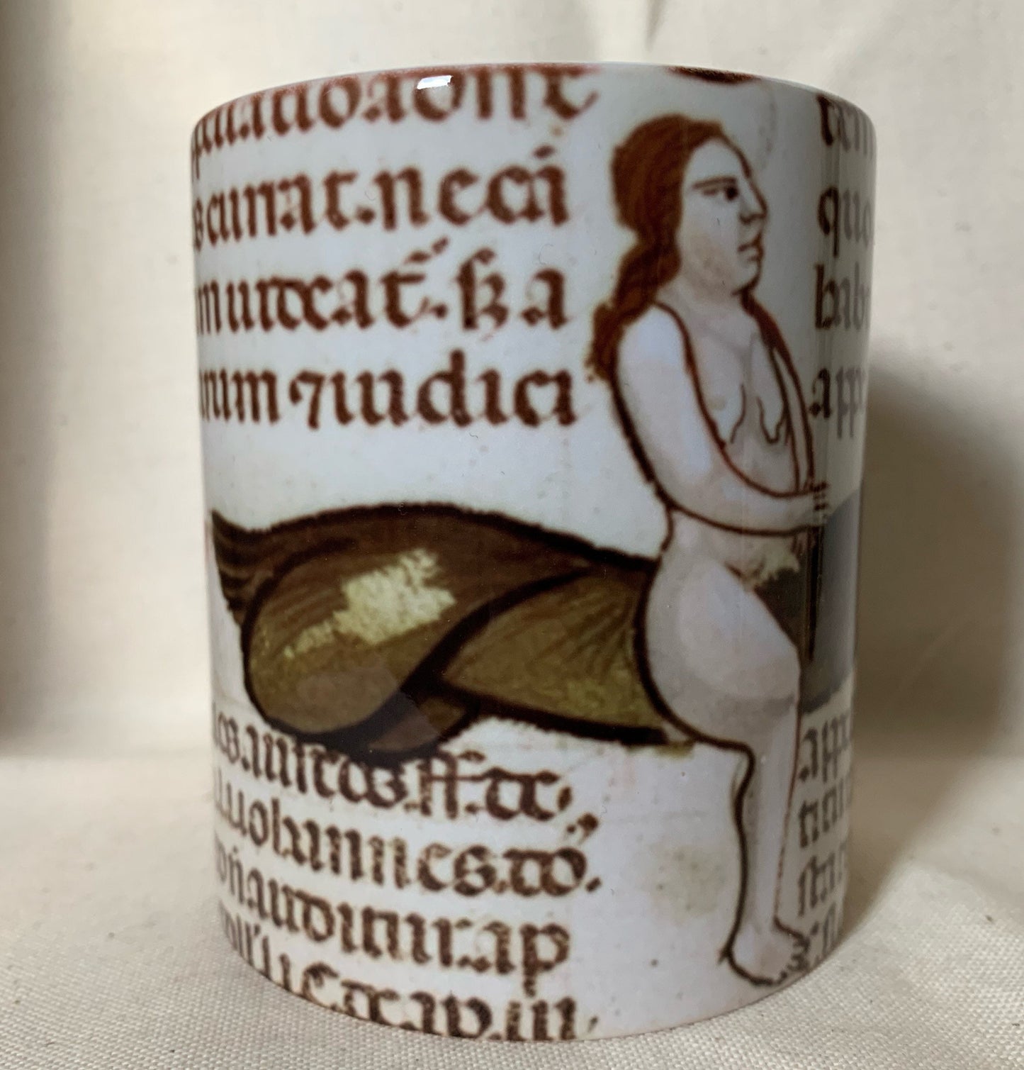 Flying Green Penis Riding Witch Mug