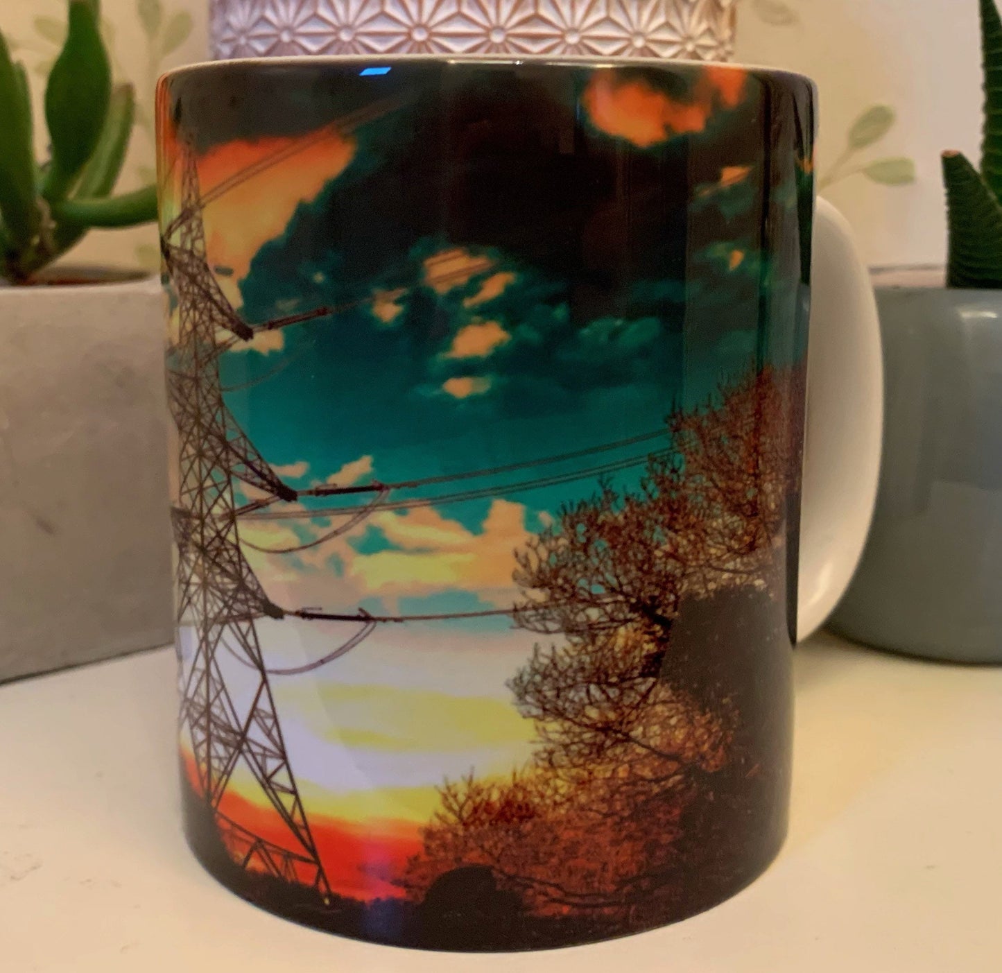 Pylon mug - Dramatic skies