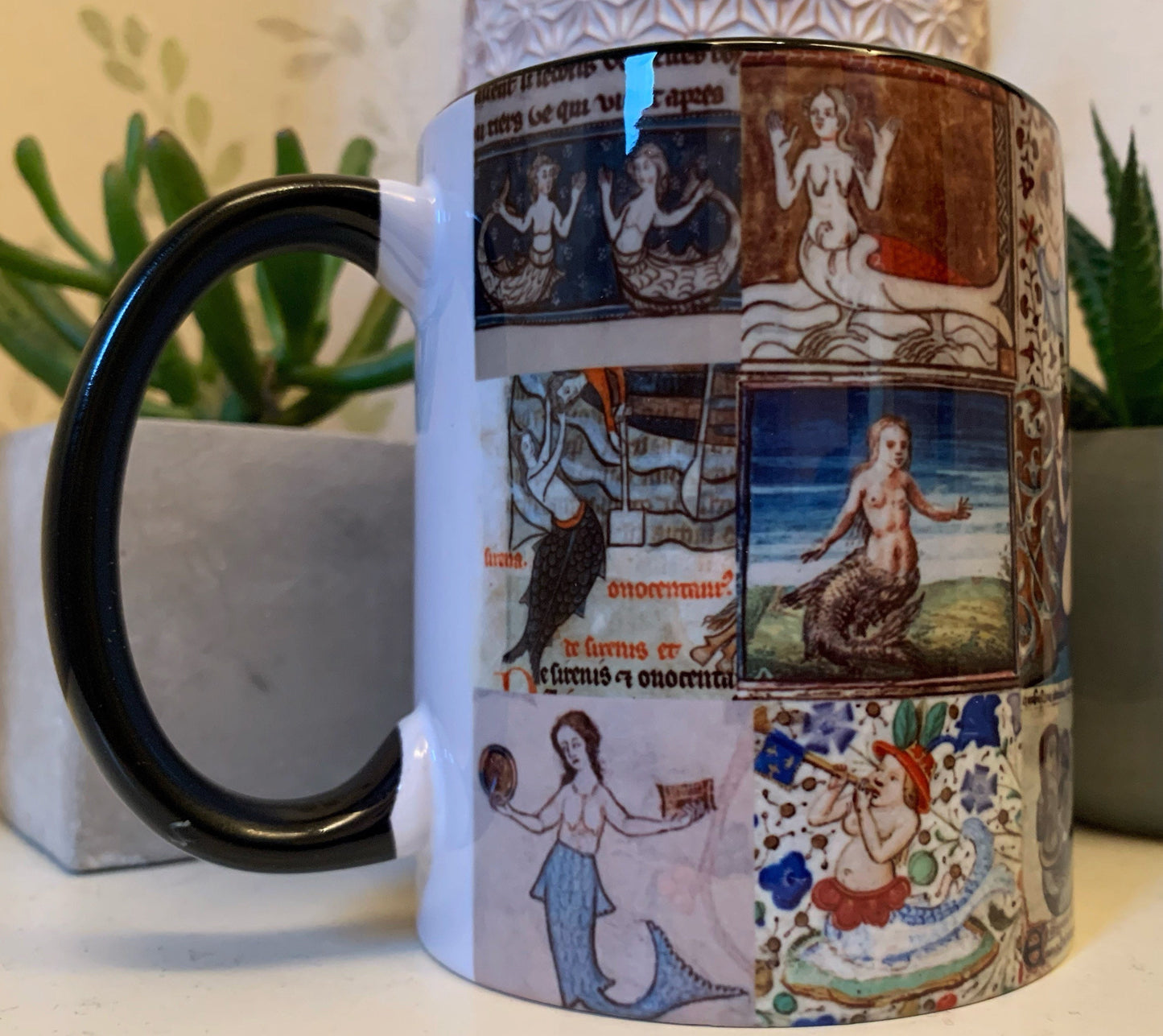 Mermaid collage Mug