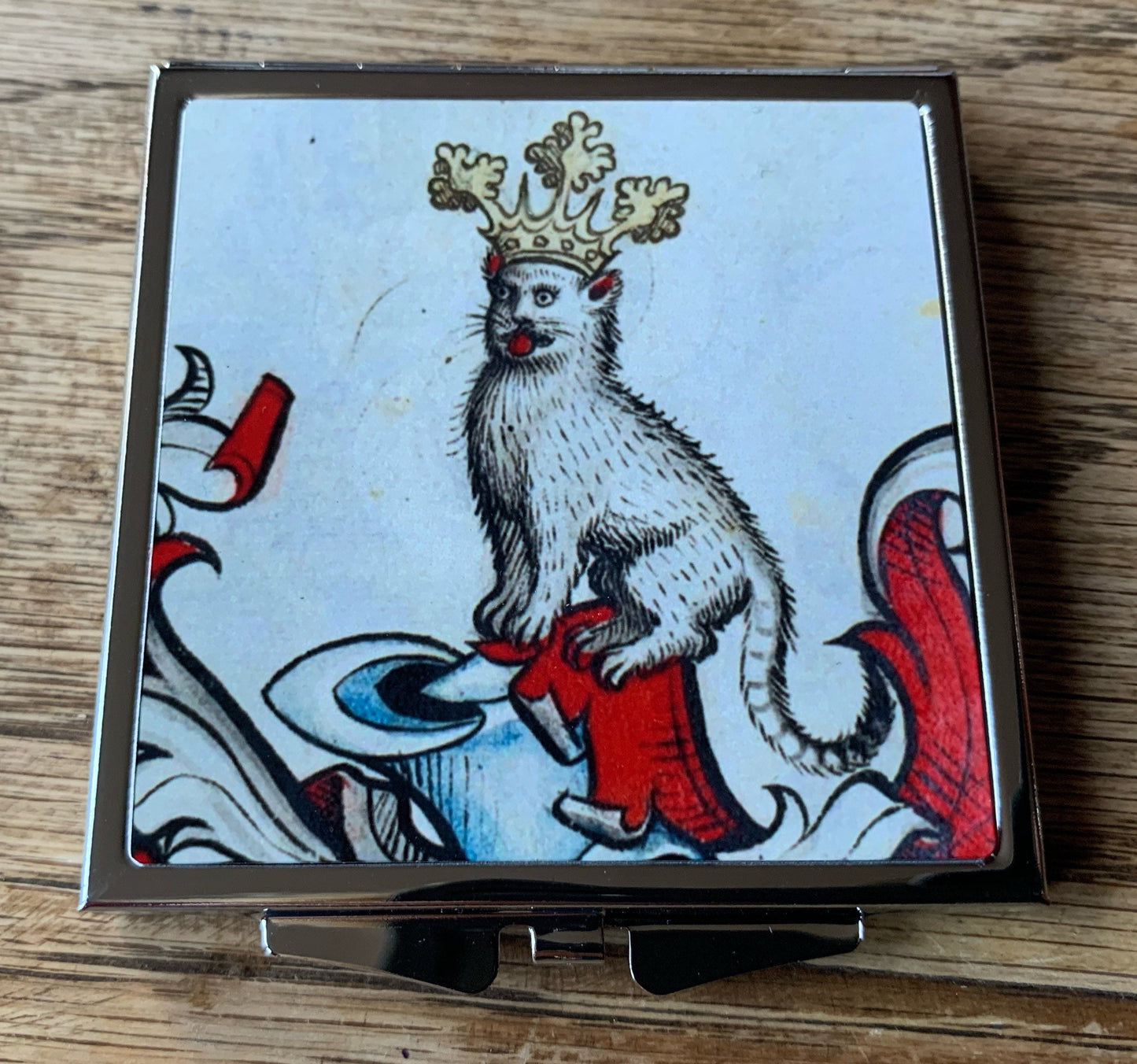 Medieval Cat Compact Mirror