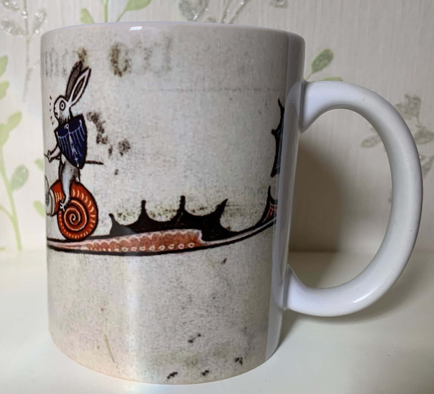 Medieval Duelling Rabbits Mug