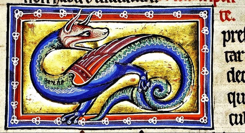 Medieval Dragon Bestiary Mug