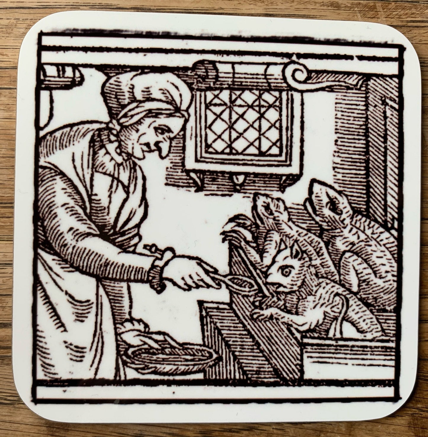 Witch Pamphlet coasters - set of 4