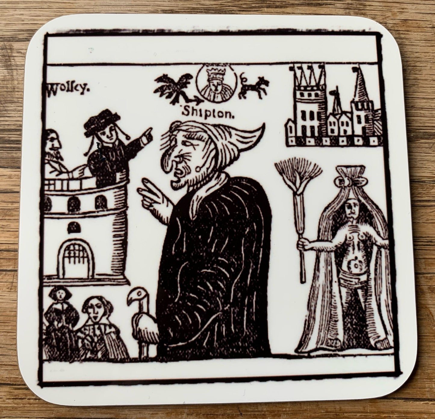 Witch Pamphlet coasters - set of 4
