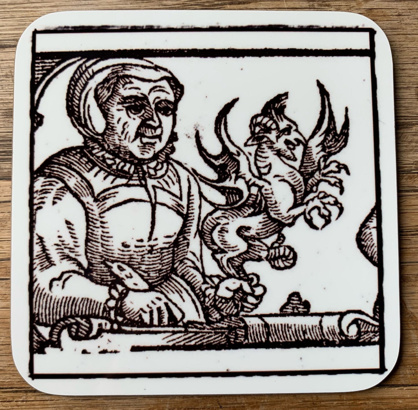 Witch Pamphlet coasters - set of 4