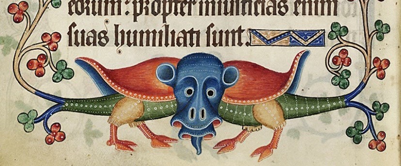 Luttrell Psalter creature Mug (design 1)