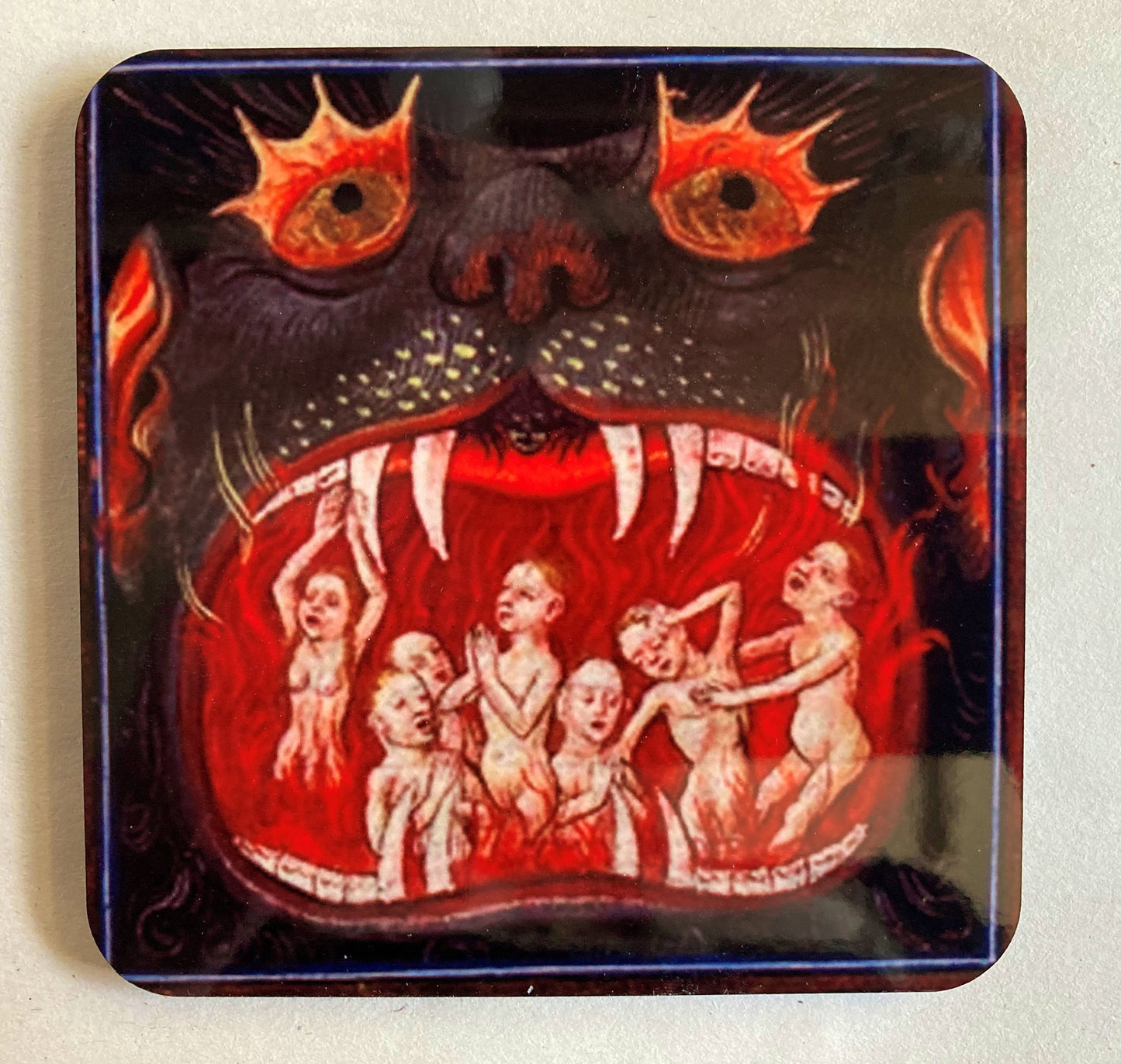 Medieval Hellmouth coasters - set of 4