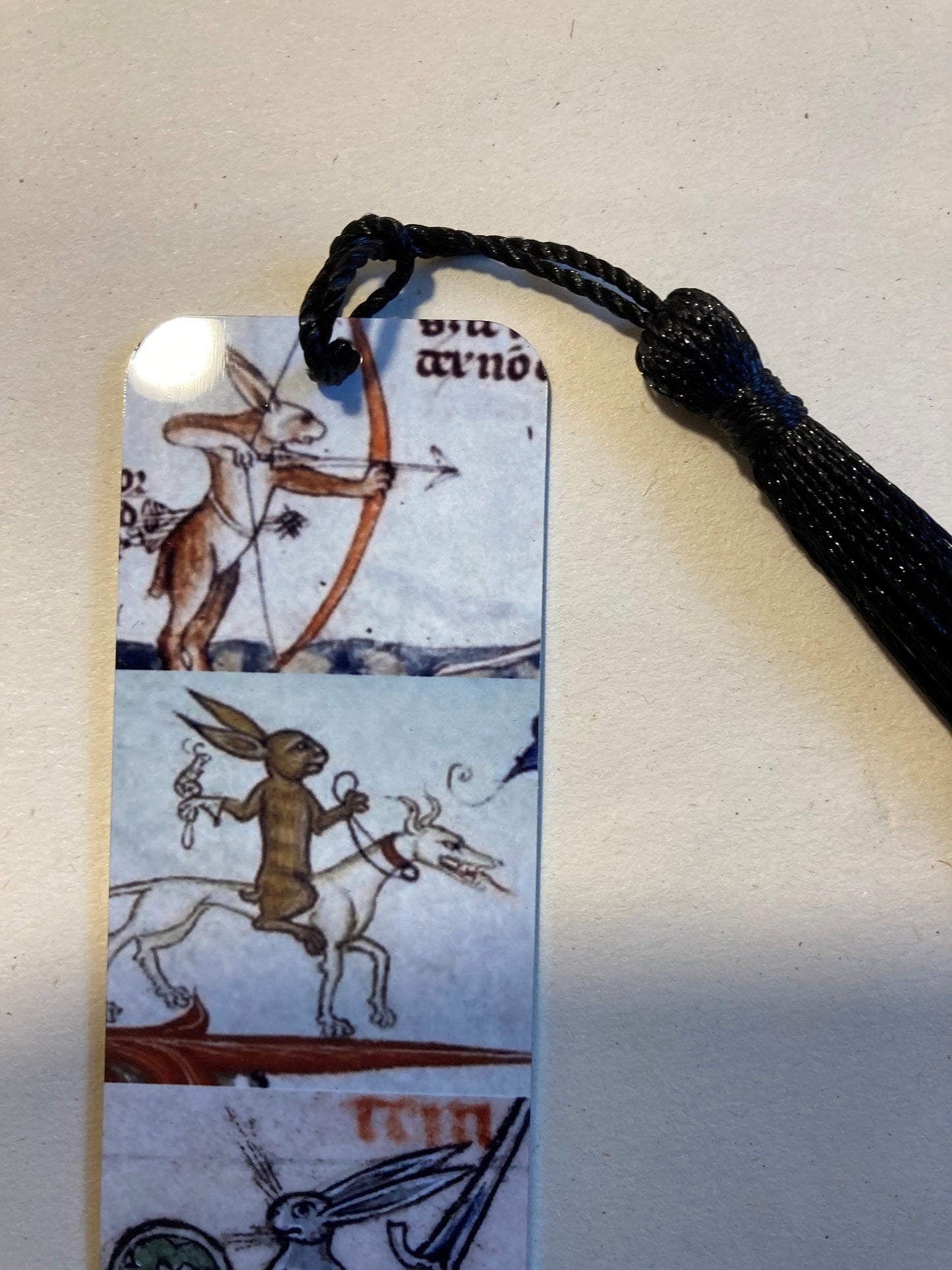 Medieval Rabbit Bookmark (aluminium)