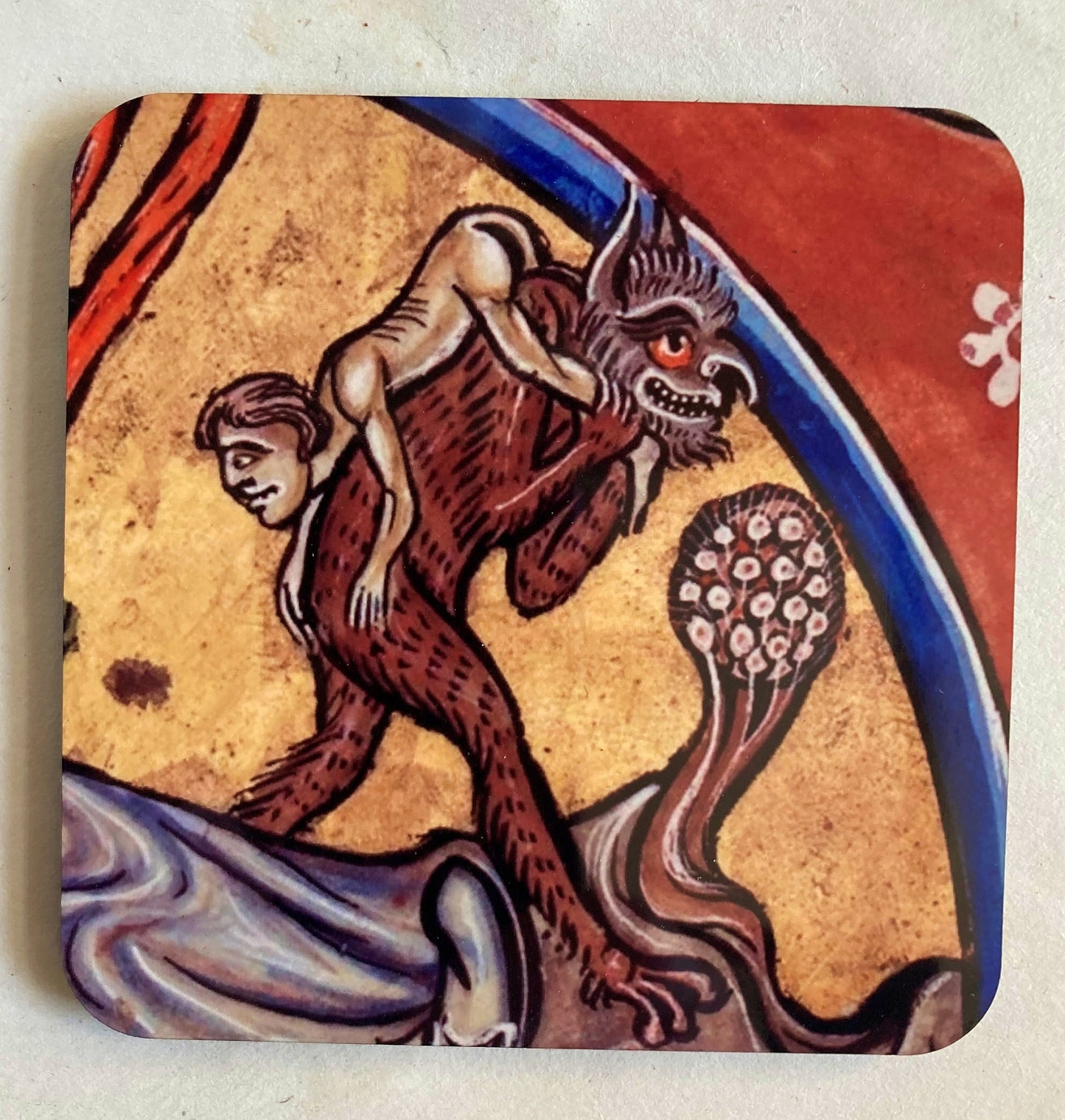 Cute Medieval Demon coasters - set of 4