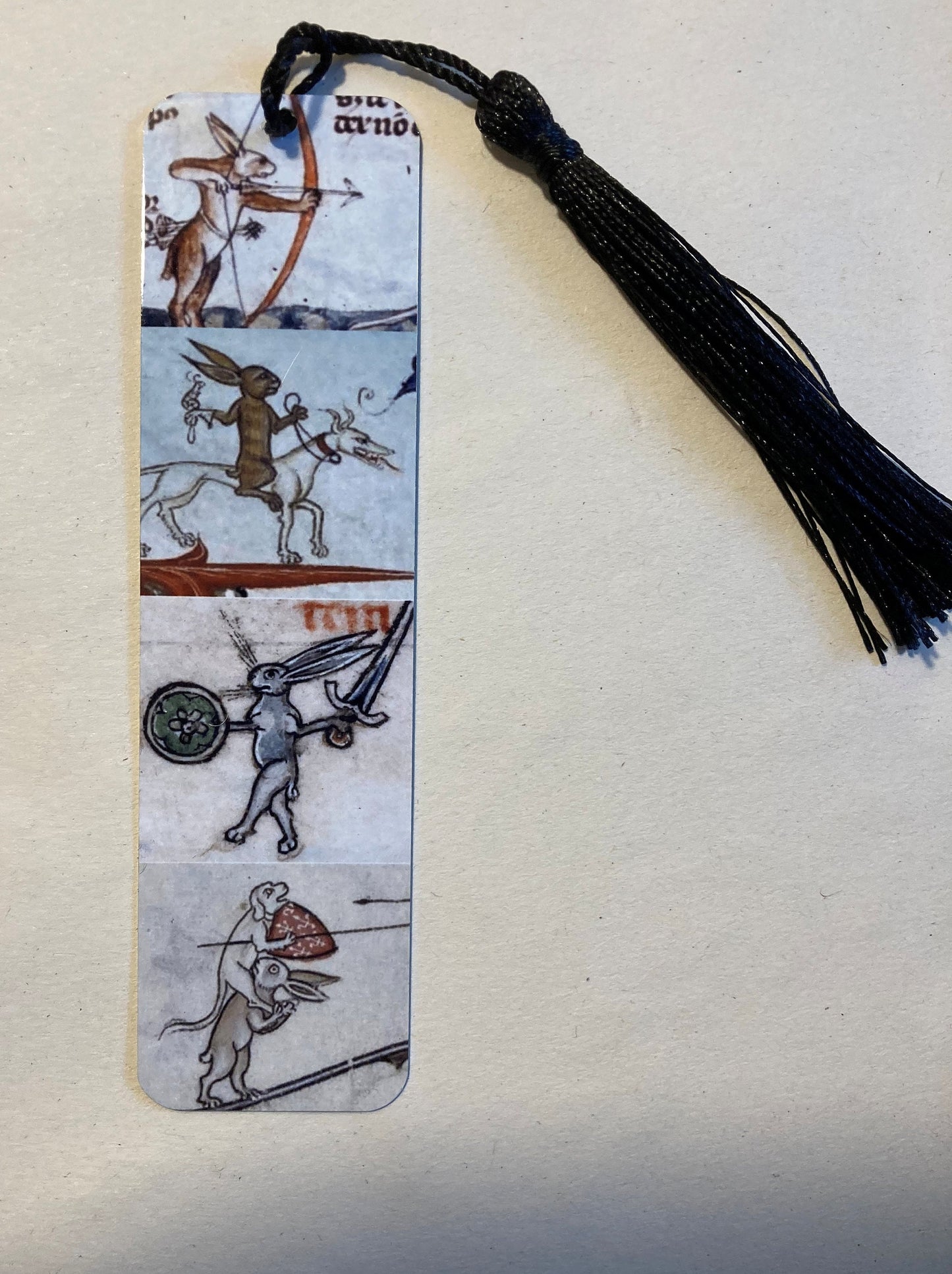 Medieval Rabbit Bookmark (aluminium)