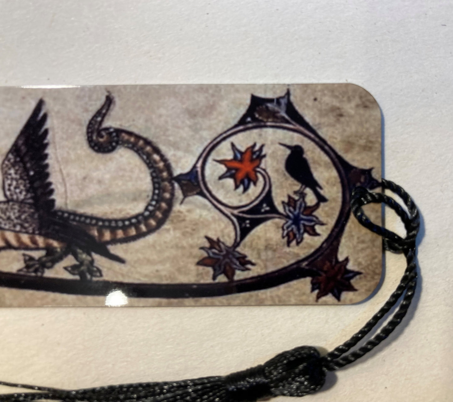 Medieval Dragon and Stag Bookmark (aluminium) - Choose from 3 sizes