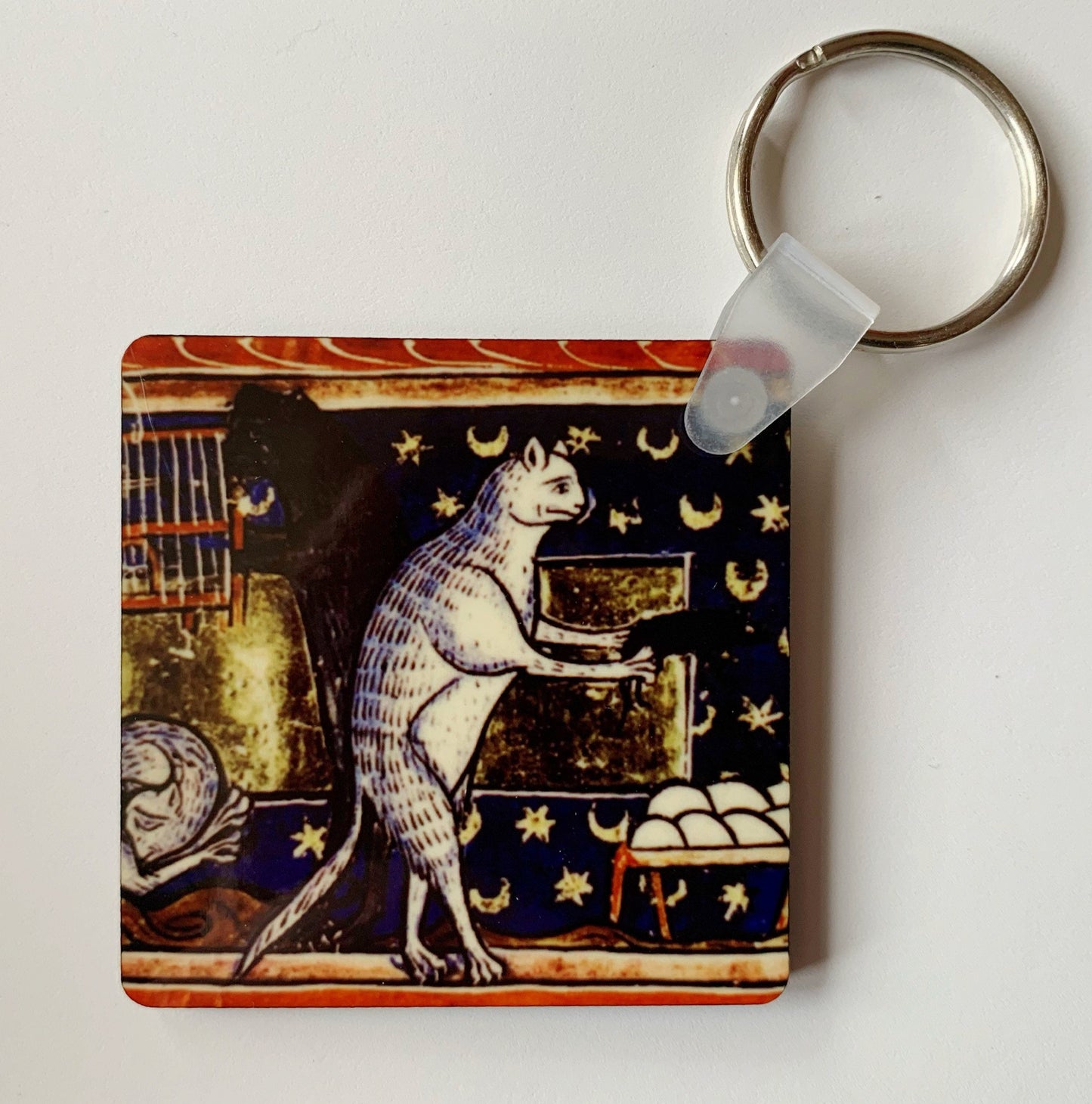 Medieval Cats Keyring (double sided)